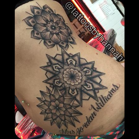 Tattoos - geometric side piece - 116220